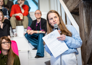 Latvijas Mākslas gada balvas preses konference LNRMM telpās, foto: Oskars Artūrs Upenieks / Kultūras ministrija