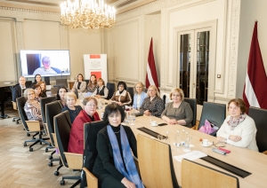 Latvijas Bibliotēku padomes sēdes norise un dalībnieki KM Lielajā zālē