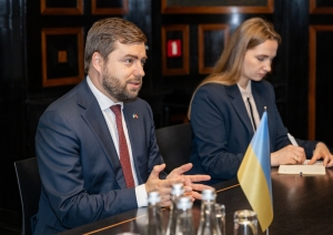 Tikšanās ar Ukrainas vēstnieku Latvijā V.E. Anatoliju Kucevolu (H.E. Mr. Anatolii Kutsevol)