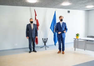 Svinīgā ceremonijā atklāts renovētais Rīgas Doma kora skolas mācību korpusa stāvs.