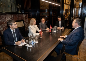 Tikšanās ar Kanādas vēstnieku Latvijā V.E. Braienu Svorku (H.E. Mr Brian Szwarc)