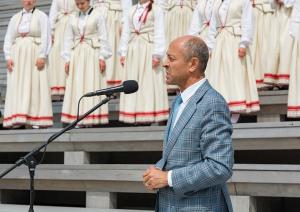 Mežaparka Lielās estrādes pirmā atjaunotā posma svinīgā atklāšanas ceremonija