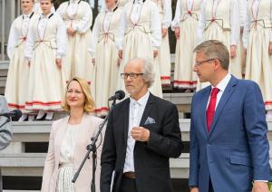 Mežaparka Lielās estrādes pirmā atjaunotā posma svinīgā atklāšanas ceremonija