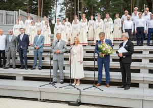 Mežaparka Lielās estrādes pirmā atjaunotā posma svinīgā atklāšanas ceremonija