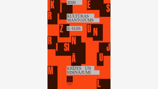 Eiropas kultūras mantojuma dienu Latvijā afiša ar tekstu: Kultūras mantojums: Krīzes un risinājumi