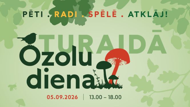 Afiša ar tekstu: Ozolu diena Turaidā