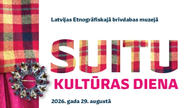Pasākuma afiša ar tekstu: Suitu kultūras diena