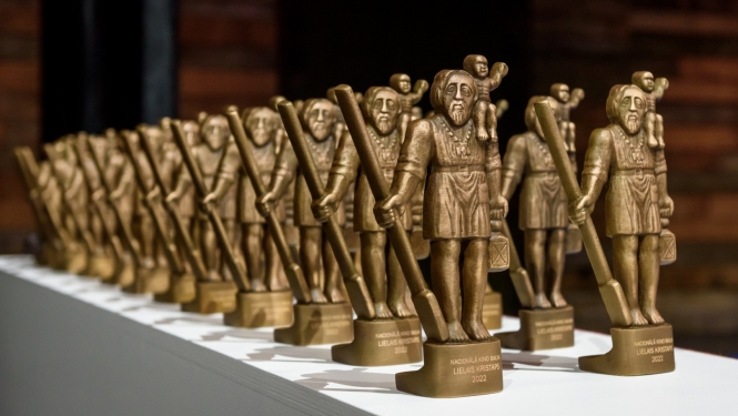Lielā Kristapa balvas statuetes, foto: Gints Ivuškāns