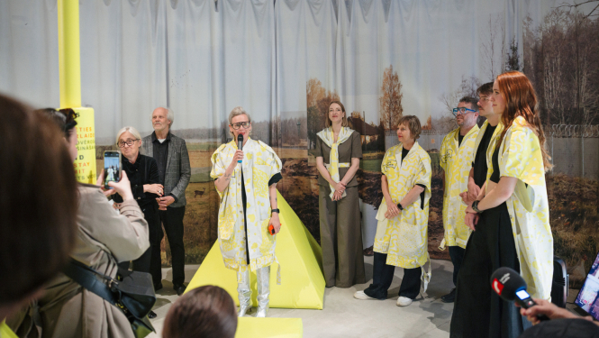 Latvijas paviljons Venēcijas biennāles 19. starptautiskajā arhitektūras izstādē, foto: Joosep Kivimäe