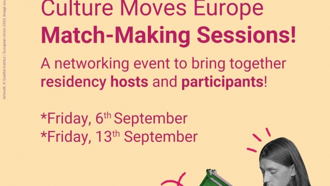 culture moves europe rezidenču dalībnieku meklēšanas sesijas norisināsies 6. un 13. septembrī