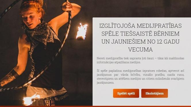 Radīta medijpratības tiešsaistes spēle bērniem un jauniešiem