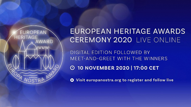 Notiks ES balvas kultūras mantojumā "Europa Nostra" pasniegšanas ceremonija