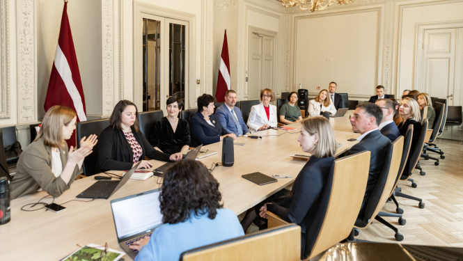“Liepāja – Eiropas kultūras galvaspilsēta 2027. gadā” pārraudzības padomes sēde KM Lielajā zālē, foto: Oskars Artūrs Upenieks / Kultūras ministrija