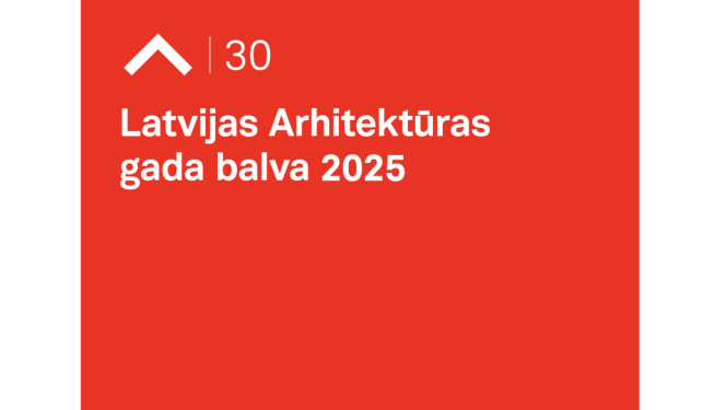 Latvijas Arhitektūras gada balvas 2025 vizuālā identitāte. Autors: “Associates, Partners et Sons”