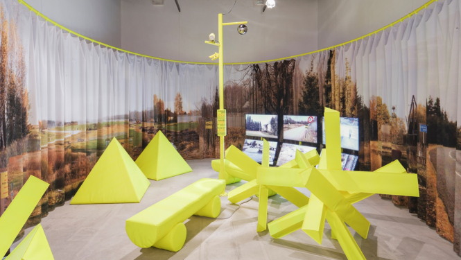 Latvijas paviljons Venēcijas biennāles 19. starptautiskajā arhitektūras izstādē, foto: Michiel De Cleene