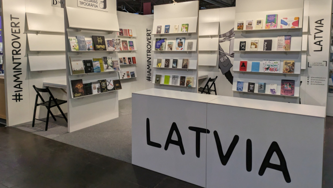 Latvijas nacionālais stends Leipcigas grāmatu tirgū Vācijā