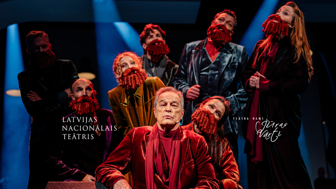 Latvijas Nacionālā teātra aktieri uz skatuves