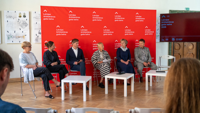 Latvijas Arhitektūras gada balvas 2025 preses konference, konferences apmeklētāji un runaspersonas