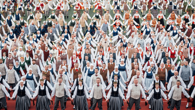 IX Vidējās paaudzes dejotāju svētki Salaspilī, foto: Jānis Romanovskis