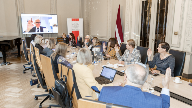 UNESCO Latvijas Nacionālās komisijas (LNK) Asamblejas sēdes norise KM Lielajā zālē