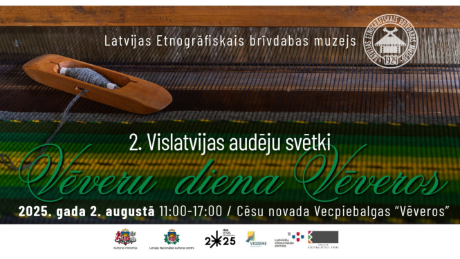 2. Vislatvijas audēju svētku “Vēveru diena Vēveros” vizuālis