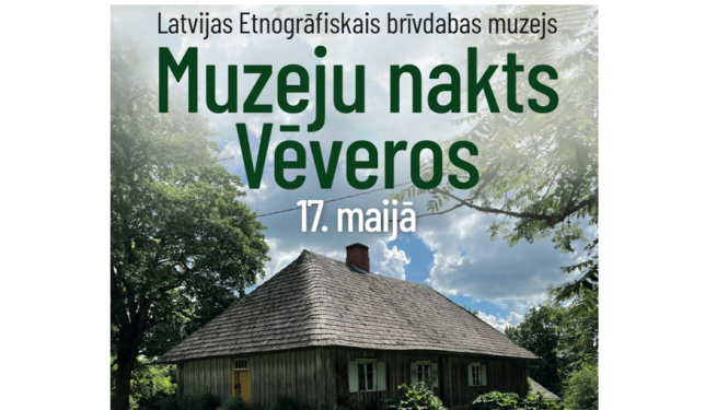 Attēls ar tekstu: Muzeju nakts Vēveros