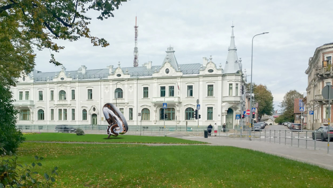 Vides objekta “Pūtiens” makets-vizualizācija Liepājas pilsētvidē