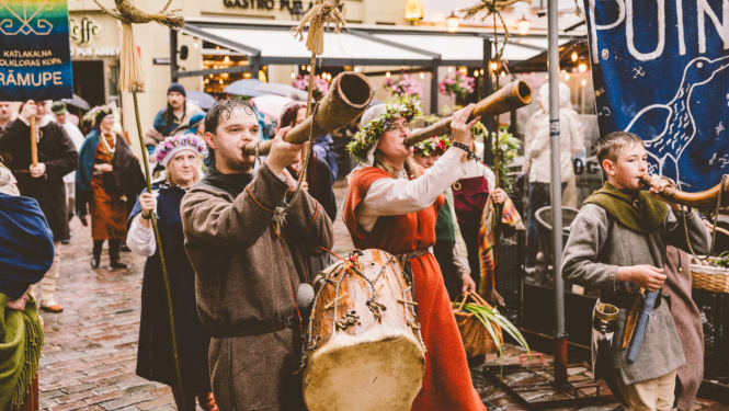 Festivāla "Baltica" dalībnieku gājiens, foto: Oskars Artūrs Upenieks / LNKC