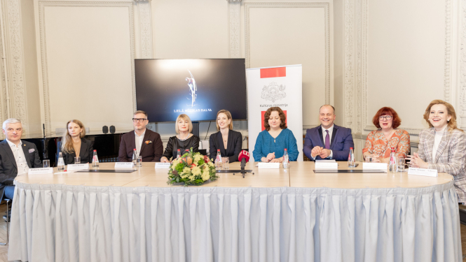 Lielās mūzikas balvas 2025 preses konferences norise KM Lielajā zālē