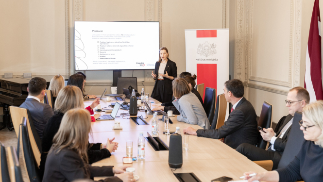 Eiropas kultūras galvaspilsētas uzraudzības padomes sēdes norise KM Lielajā zālē
