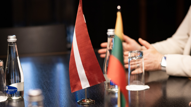 Kultūras ministres Agneses Lāces tikšanās ar Lietuvas Republikas vēstnieci Latvijā Audroni Markevičieni (Audronė Markevičienė)