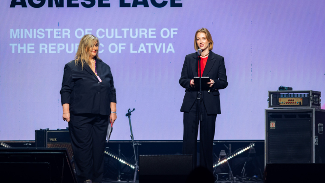 Kultūras ministre Agnese Lāce piedalās "Riga Music Week" atklāšanas pasākumā