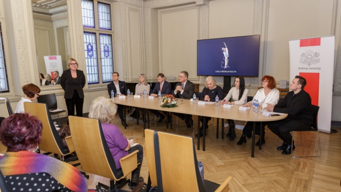 Lielās mūzikas balvas 2022 nominantu paziņošanas preses konference