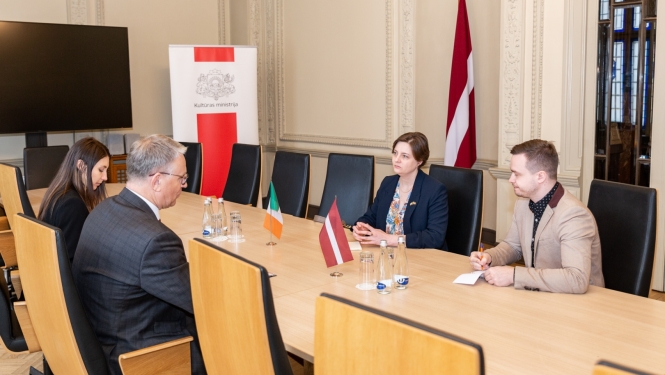 Tikšanās ar ar Īrijas vēstnieci Latvijā V.E. Īmeru Frīlu (H.E. Ms Eimear Friel)