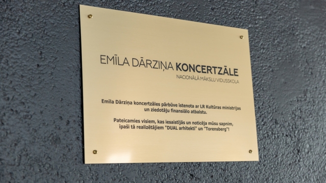 Atklāta Emīla Dārziņa koncertzāle