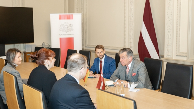 Tikšanās ar Vācijas vēstnieku Latvijā V.E. Kristianu Heltu (H.E. Mr Christian Heldt)