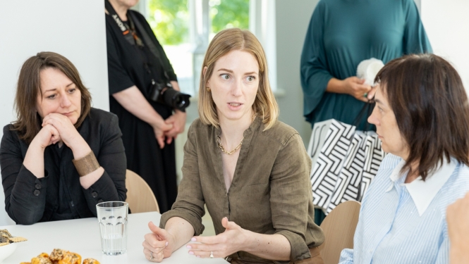 Kultūras ministre Agnese Lāce vizītē Jūrmalā, foto: Oskars Artūrs Upenieks