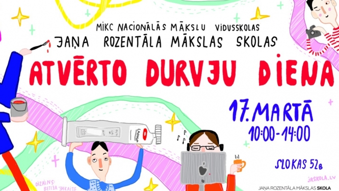 Jaņa Rozentāla Mākslas skolas Atvērto durvju dienas vizuālais materiāls
