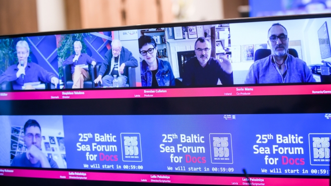 Baltic Sea Docs 2021 projektu tirgus, foto: Gints Ivuškāns.