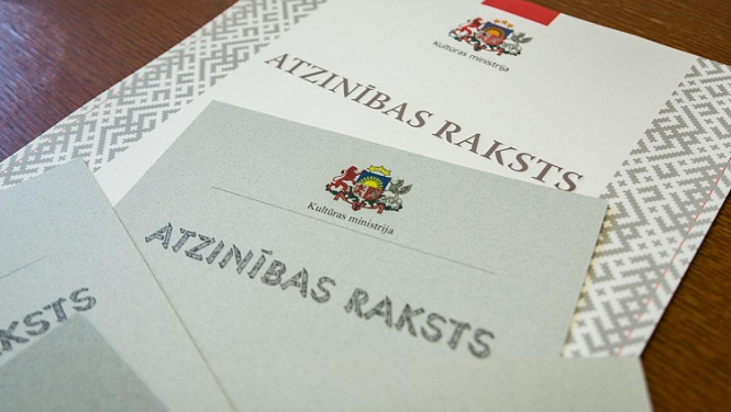 Kultūras ministre godinās izcilas nozares personības