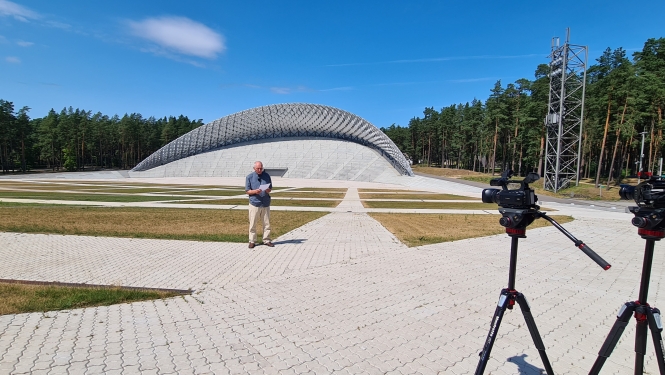 Dainis Īvāns Mežaparka estrādē 2021. gada vasarā, LNVM foto