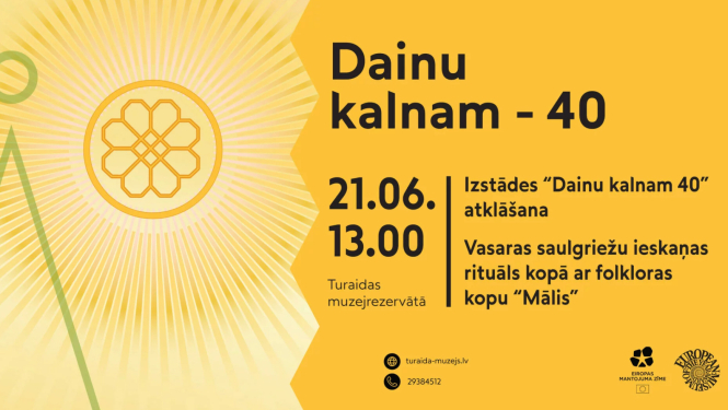 Afiša "Dainu Kalnam - 40"