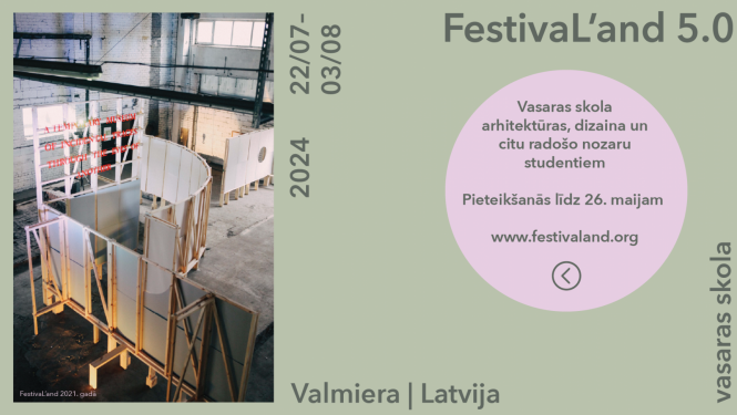 Arhitektūras un pilsētvides dizaina vasaras skolas vizuālais materiāls