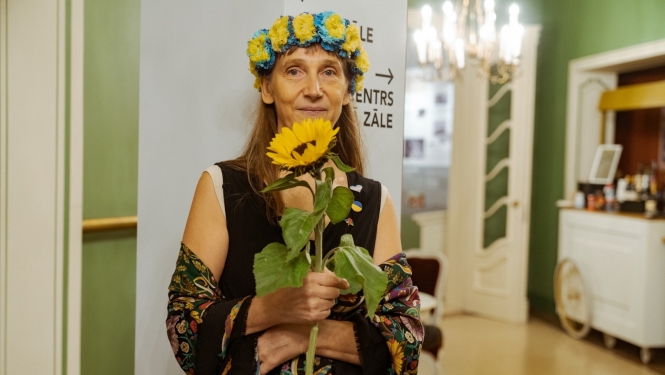 Režisore Signe Baumane filmas "Mans laulību projekts" Latvijas pirmizrādē festivālā Riga IFF, foto: Andrejs Strokins