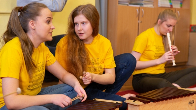 JVLMA pedagoģijas studenti, foto: Edmunds Mickus.
