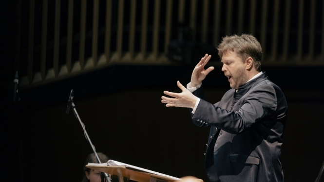 Diriģents un klarnetists Guntis Kuzma, foto: Jānis Porietis
