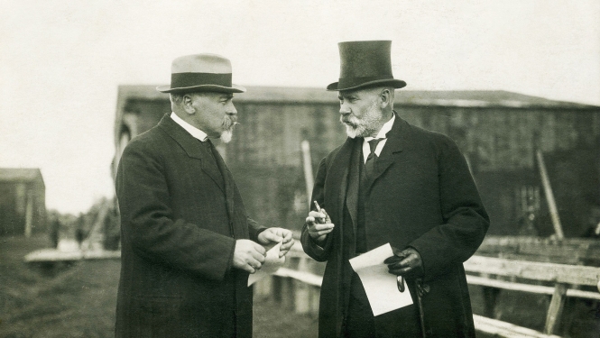 Jānis Čakste un Gustavs Zemgals, 1920.- gadi, foto no Mārtiņa Andersona privātā arhīva.