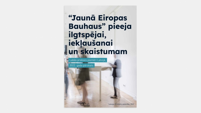 Izdevuma ““Jaunā Eiropas Bauhaus” pieeja ilgtspējai, iekļaušanai un skaistumam” vāks