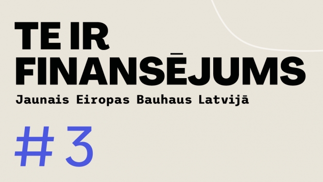 “Jaunā Eiropas Bauhaus” projektu atbalsta vizuālais materiāls