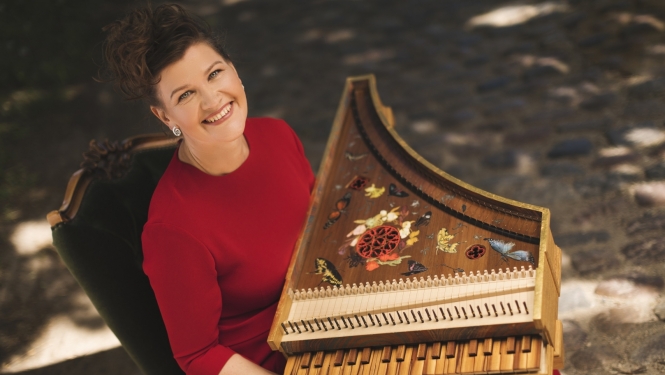 Klavesīniste Ieva Saliete, foto: Jānis Porietis.